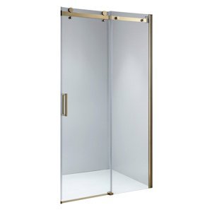 BPS-koupelny Posuvné sprchové dveře HYD-PD03B 100 zlaté/transparent pro instalaci do niky