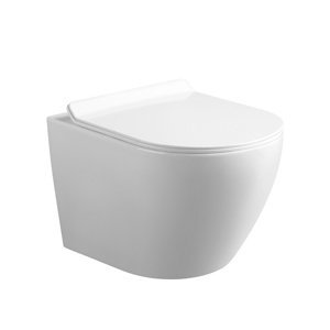 BPS-koupelny Závěsná WC mísa se SoftClose sedátkem HYD-4140, bílá