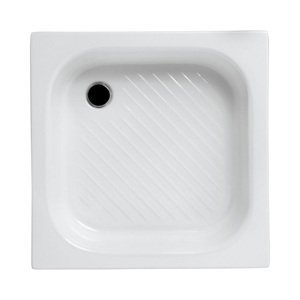 Polimat Čtvercová akrylátová sprchová vanička Karen 70x70 Barva: Bílá, Rozměry: 70x70 cm, hloubka: 15 cm, Varianta: Karen 70x70x15 - 00207