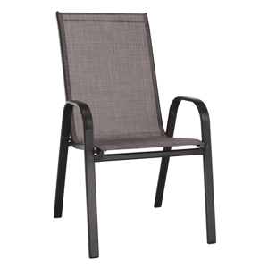 Kondela Stohovatelná židle, hnědý melír/hnědá, ALDERA