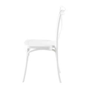 Kondela Stohovatelná židle, bílá, SAVITA