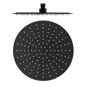 Slezák - RAV Hlavová sprcha kulatá kovová ø 30 cm černá matná KS0001CMAT Barva: Černá mat, kód produktu: KS0001CMAT
