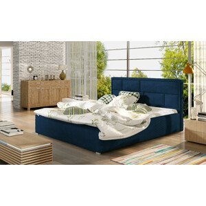 Eltap Čalouněná postel Latina Materiál potahu: Kronos 09 - tmavě modrá, Rozměr: 160x200