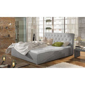 Eltap Čalouněná postel Milano s úložným prostorem Materiál potahu: Sawana 21 - šedá, Rozměr: 180x200