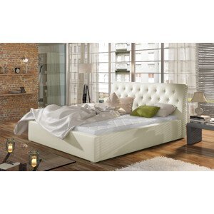Eltap Čalouněná postel Milano s úložným prostorem Materiál potahu: Soft 33 - béžová, Rozměr: 140x200