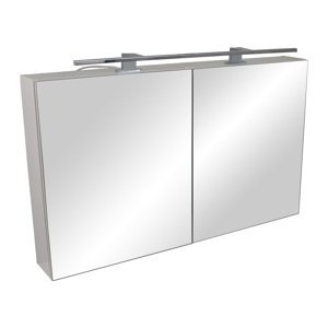 BPS-koupelny Zrcadlová skříňka s LED osvětlením Montana 100 ZS LED-CR, chrom