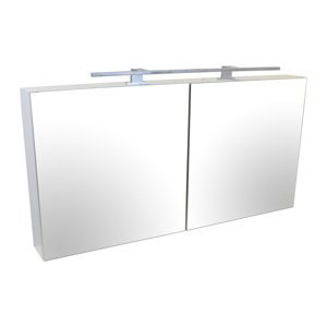 BPS-koupelny Zrcadlová skříňka s LED osvětlením Montana 120 ZS LED-CR, chrom