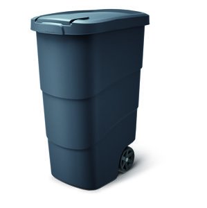 Prosperplast Zahradní popelnice s kolečky WHEELER antracit s antracitovým víkem kód produktu: NBWB110-S433, rozměry (cm): 54x49,6x85,2, objem (l): 110