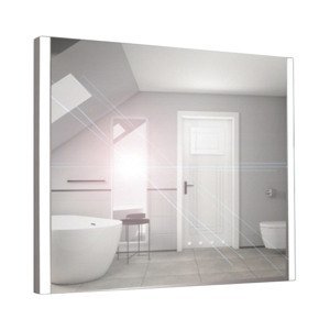 BPS-koupelny Zrcadlo závěsné s LED osvětlením po bocích Nikoletta LED 2 Typ: bezdotykový vypínač, kód produktu: Nikoletta LED 2/100, rozměry: 100x65 cm