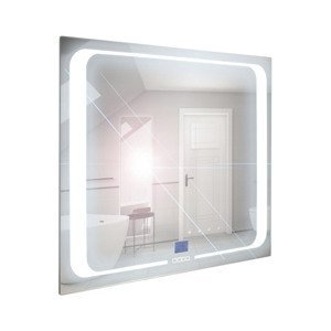 BPS-koupelny Zrcadlo závěsné s pískovaným motivem a LED osvětlením Nikoletta LED 4 Typ: dotykový vypínač, kód produktu: Nikoletta LED 4/60, rozměry: 60x65 cm