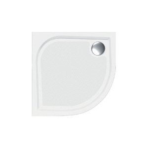 A-Interiéry Sprchová vanička z litého mramoru - čtvrtkruh Noris HR 100 (100x100x3 | R 55 cm)