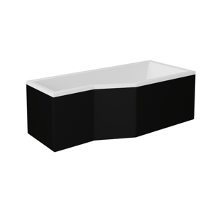 Besco Krycí panel k atypické vaně Integra Black P 150x75 (170x75), černý Barva: Černá mat, Rozměry: 170x75x52 cm, UNIVERZÁLNÍ, Varianta: Integra Black P 170 P/L, #OAI-170-NSC