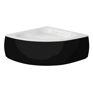 Besco Krycí panel k akrylátové symetrické vaně Mia Black P 120x120 (130x130, 140x140), černý Barva: Černá mat, Rozměry: 130x130x54 cm, Varianta: Mia Black P 130, OAM-130-NSC