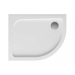 Polimat Asymetrická sprchová akrylátová vanička Oris 100x80 Barva: Bílá, Rozměry: 100x80 cm, Varianta: Oris 100x80x3,5x5 LEVÁ - 00068