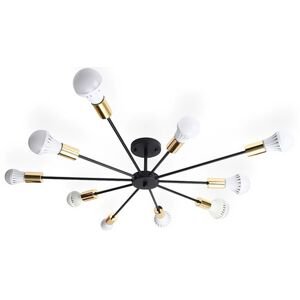 Toolight Lampa Spider 10 černé zlato APP503-10C