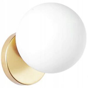 Toolight Nástěnné svítidlo Skleněná koule APP950-1W Zlatá