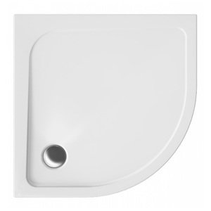 Polimat Čtvrtkruhová akrylátová sprchová vanička Pako 80x80 (90x90) Barva: Bílá, Rozměry: 80x80 cm, R 55 cm, Varianta: Pako 80x80x2x4 - 00111