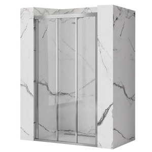 Posuvné sprchové dveře REA ALEX pro instalaci do niky 120 cm, chrom