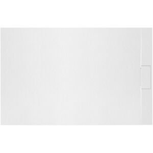 Obdélníková sprchová vanička z SMC kompozitu REA BAZALT 90x120 cm, bílá