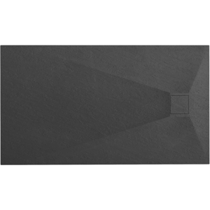 Obdélníková sprchová vanička z SMC kompozitu REA MAGNUM 120x80 cm, černá