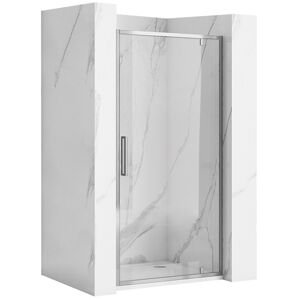 Jednokřídlé sprchové dveře REA RAPID SWING pro instalaci do niky 100 cm, chrom