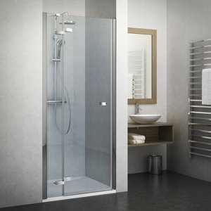 Roth Jednokřídlé sprchové dveře GDNL1, GDNP1 pro instalaci do niky Varianta: šířka: 110 cm, orientace: Levá, kód produktu: GDNP1/1100 - 134-110000L-00-02, profily: brillant, výplň: transparent