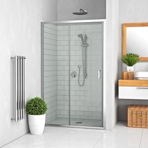 Roth Posuvné sprchové dveře LLD2 pro instalaci do niky Varianta: šířka: 150 cm, orientace: Univerzální, kód produktu: LLD2/1500 - 556-1500000-00-02, profily: brillant, výplň: transparent