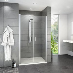 Roth Dvoukřídlé sprchové dveře LYP2 pro instalaci do niky Varianta: šířka: 80 cm, kód produktu: LYP2 800 - 1135008220, profily: brillant, výplň: transparent