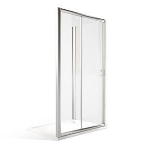 Roltechnik Outlet Obdélníkový sprchový kout MD2+MB - Roltechnik Varianta: šířka dveří: 150 cm, šířka pevné stěny: 80 cm, kód produktu: MD2-150_MB80, profily: brillant, výplň: transparent