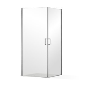 Roltechnik Outlet Sprchový kout OBCO1+OBCO1 s dvoukřídlými dveřmi Varianta: rozměry: 100x100 cm, kód produktu: OBCO1-100_OBCO1-100, profily: brillant, výplň: transparent
