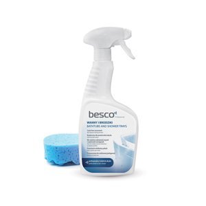 Čistící prostředek na vany a sprchové vaničky z akrylátu BE CLEANER V+SV - Besco SR-W-B