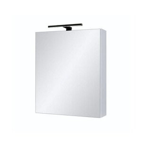 BPS-koupelny Zrcadlová skříňka Ticino 50 ZS LED-B s osvětlením Any LED 30 B, černá