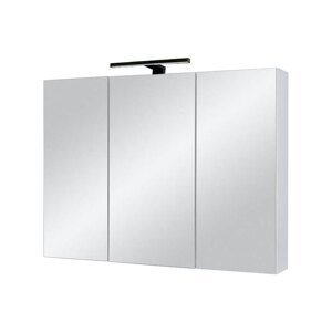 BPS-koupelny Zrcadlová skříňka Ticino 80 ZS LED-B s osvětlením Any LED 30 B, černá