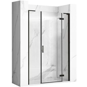 Jednokřídlé sprchové dveře REA HUGO 110 cm, černé