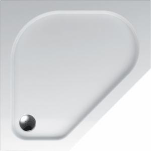 Pětiúhelníková akrylátová sprchová vanička Teiko ZEUS 90x90 cm, V136090N32T02001
