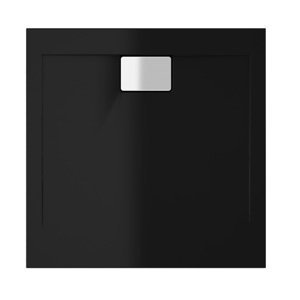 Polimat Čtvercová akrylátová sprchová vanička Vegar B 80x80 (90x90, 100x100) Barva: Černá, Rozměry: 90x90 cm, Varianta: Vegar B 90x90x1,5x4,5 - 00196