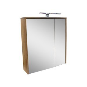 BPS-koupelny Zrcadlová skříňka závěsná s LED osvětlením Venis 60 ZS