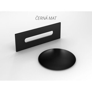 Besco Akrylátová volně stojící vana Varya BW Matt 170x80 Barva: Bílá/černá, Rozměry: 170x80x58 cm, Varianta: Varya BW Matt 170 B/Click-Clack s přepadem černý, #WAS-170VRMC