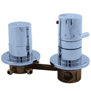 Slezák - RAV Vodovodní baterie do boxů s třícestným ventilem termostatická X382T Barva: Chrom, kód produktu: X382T