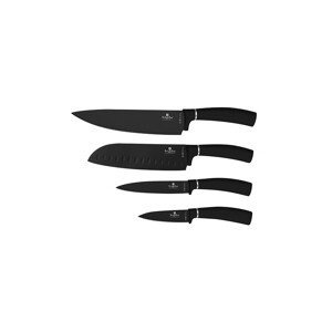 Sada nožů s nepřilnavým povrchem 4 ks černá