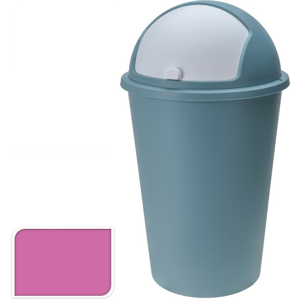 Koš odpadkový plast 50 l růžový EXCELLENT KO-Y54230250ru