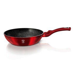 BERLINGERHAUS Wok s mramorovým povrchem 28 cm Burgundy Metallic Line BH-1267sleva