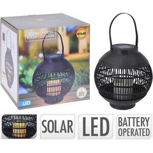 PROGARDEN Lucerna solární s LED svíčkou 22 x 23 cm KO-CX2100090