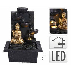 PROGARDEN Fontána pokojová s LED osvětlením BUDDHA rovná KO-795202210rovn