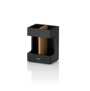 KELA Držák na zubní kartáčky Cube polyresin black KL-23688