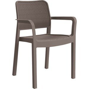 Keter Plastová židle Keter Samanna capuccino KT-610154