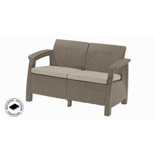 Keter Zahradní nábytek Keter Corfu love seat dvousedačka cappucccino KT-610346