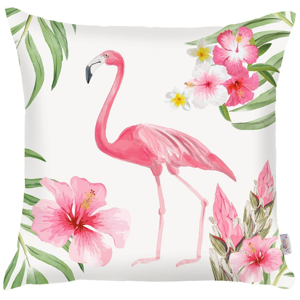 Růžový povlak na polštář Apolena Flamingo, 43 x 43 cm