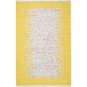 Žlutý koberec Eco Rugs Yolk, 80 x 150 cm