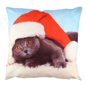 Polštář Christmas Cat, 43 x 43 cm